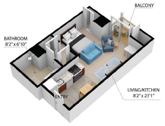 The Terrace Chestnut apartment floor plans