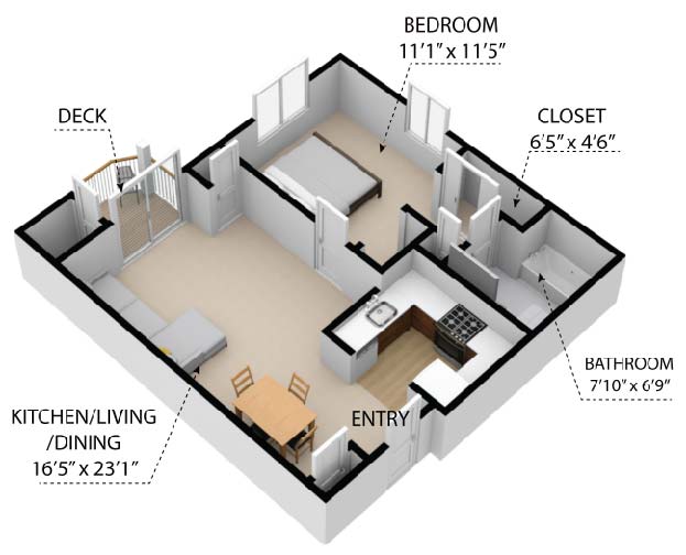 The Terrace Willow Place Apartment floor plans