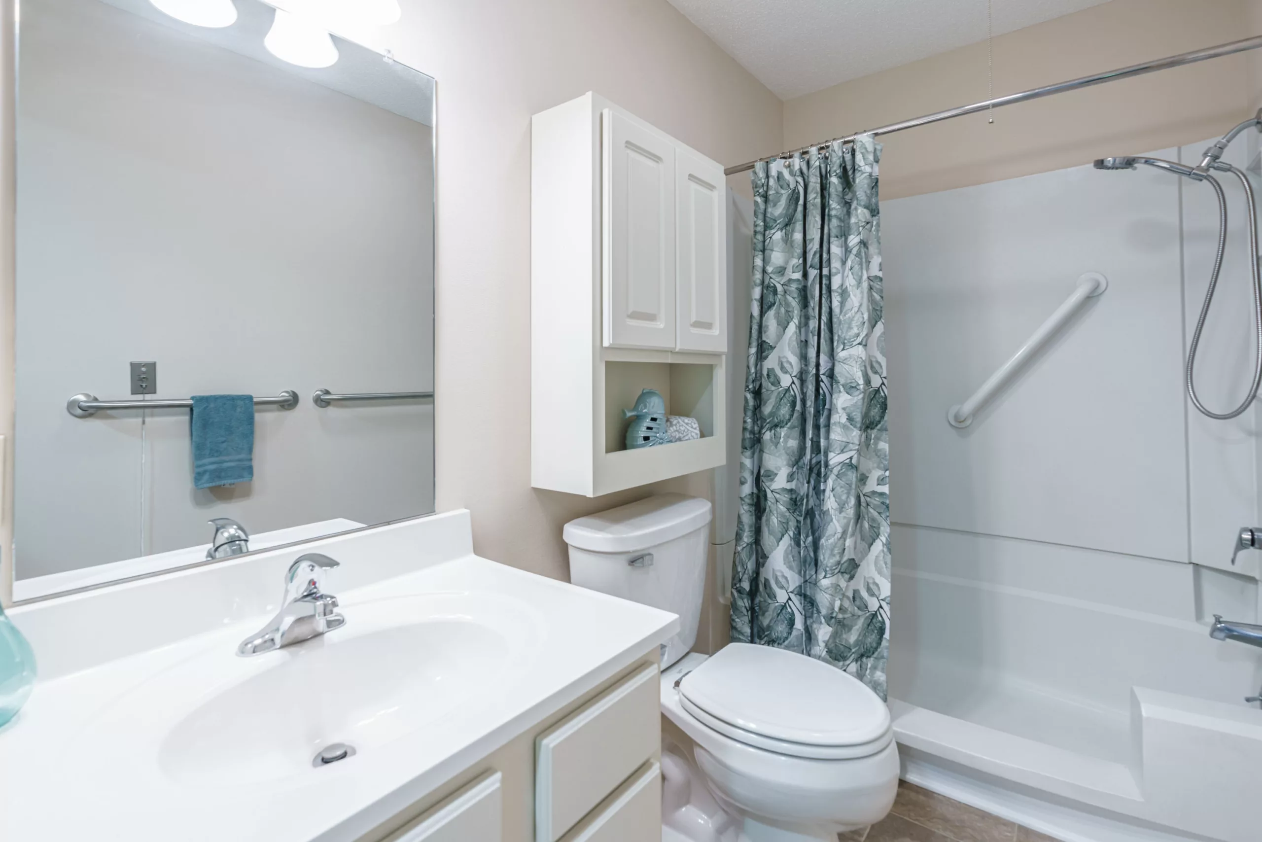 One of the Terrace bathroom options for independent living in Columbia, Missouri.